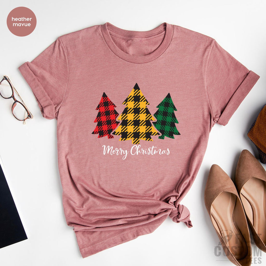 Christmas Tree T-shirt, Merry Shirt, Women Gift, Cute Tee product image 3