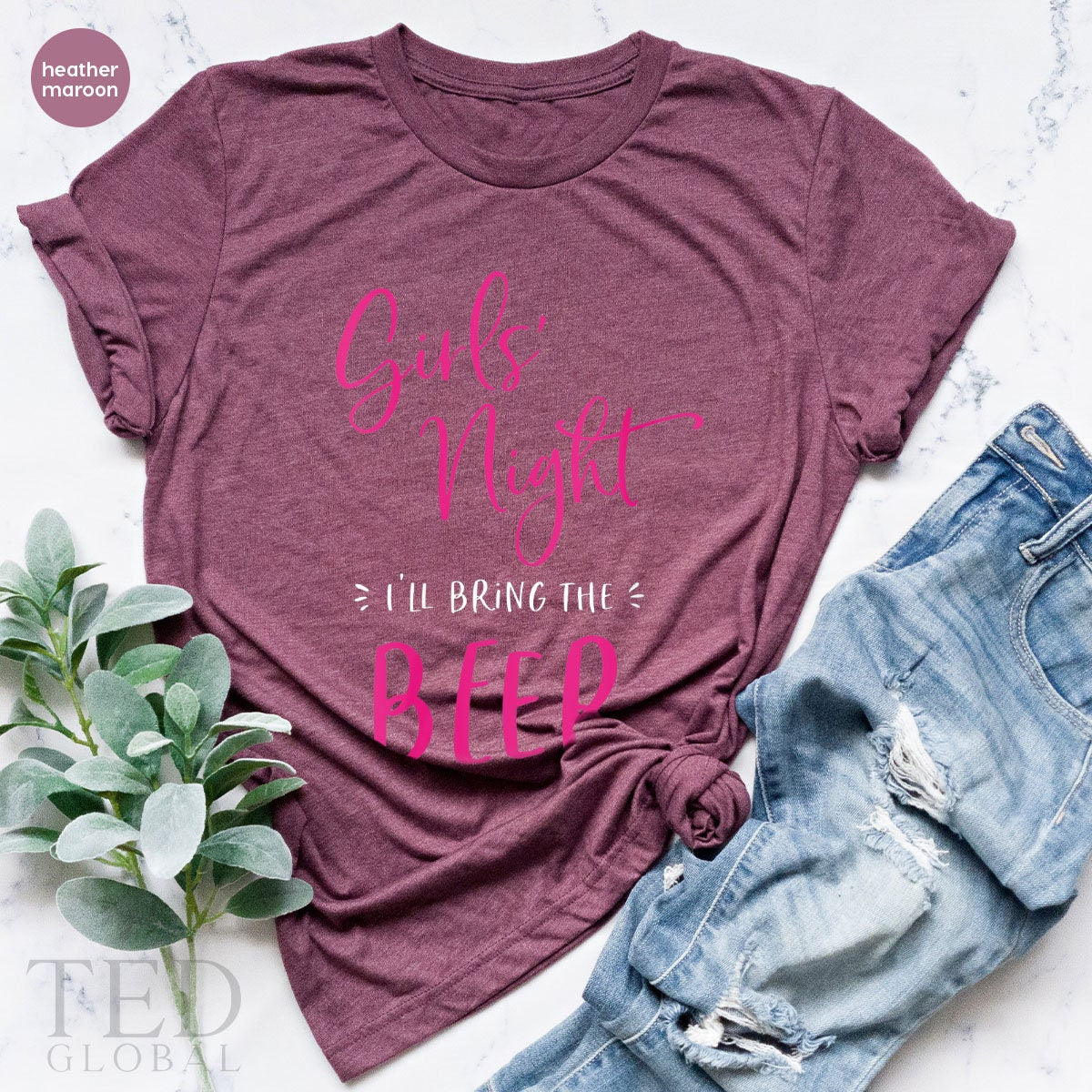 Cute Girls' Night T-Shirt, Drinking Party T Shirt product image 5