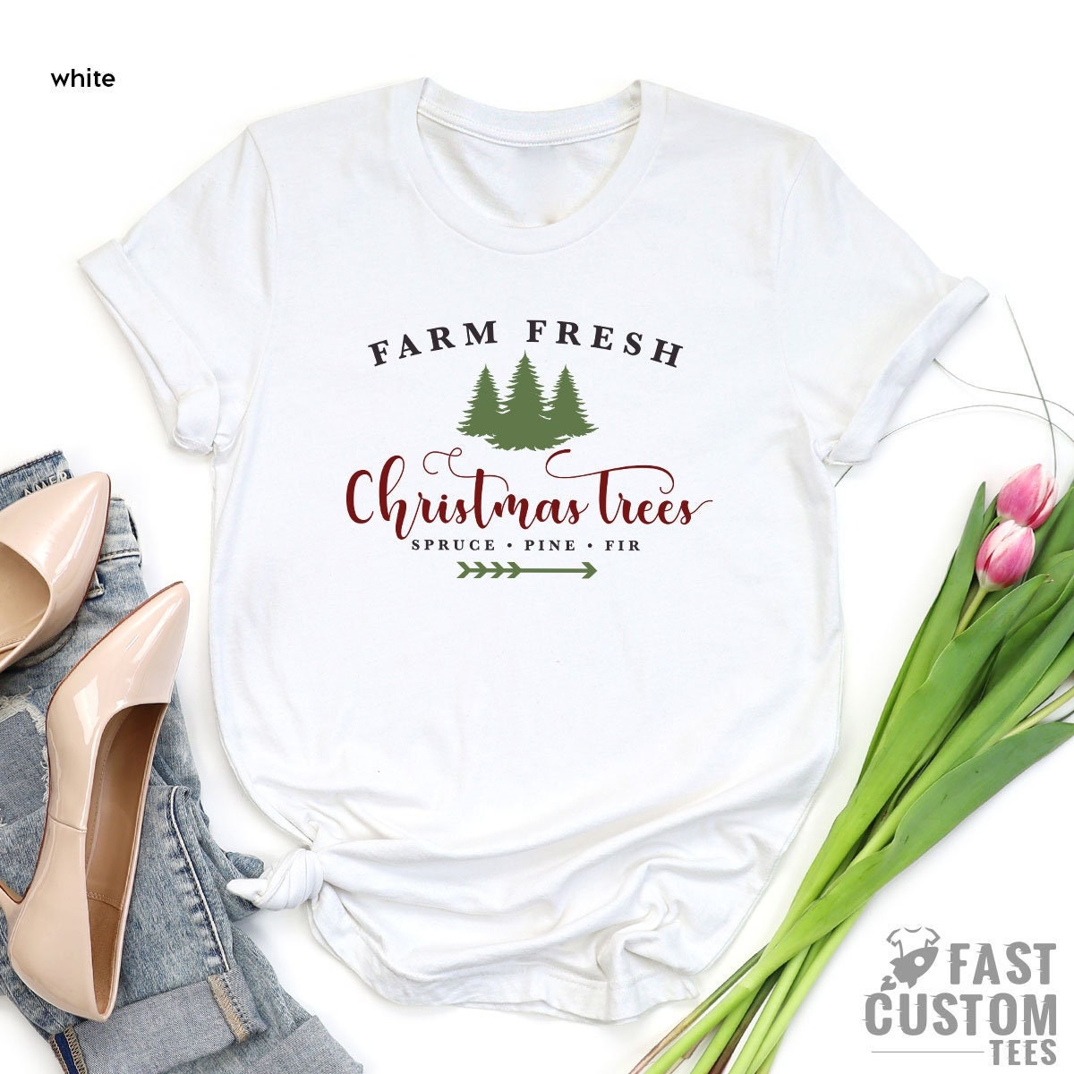 Christmas Shirts for Women, Trees Shirt, Tee, Cute T-Shirt product image 1