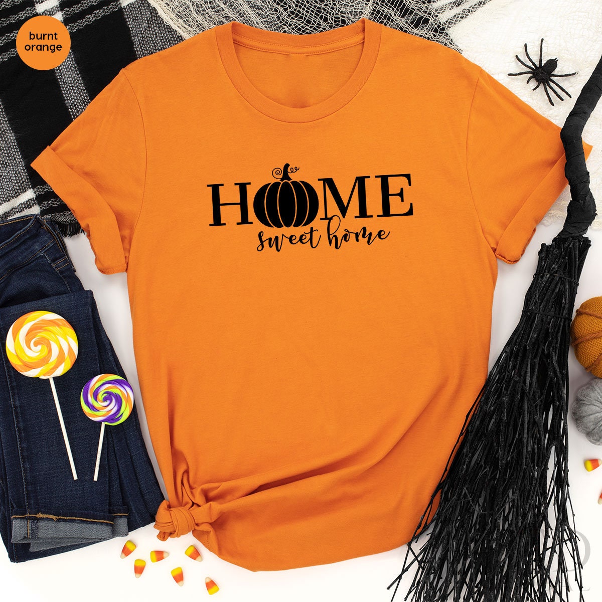 Cute Home Sweet T-Shirt, Pumpkin Season T Shirt, Funny product image 2