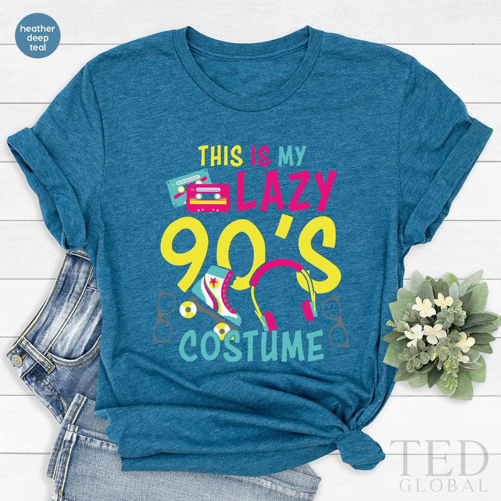 Cute Vintage Tape T-Shirt, This Is My Lazy 90's Costume product image 3
