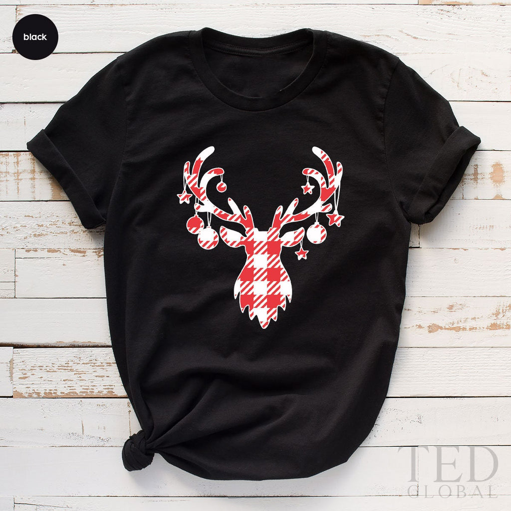 Cute Christmas Pajamas Deer T-Shirt, Family T Shirt product image 2