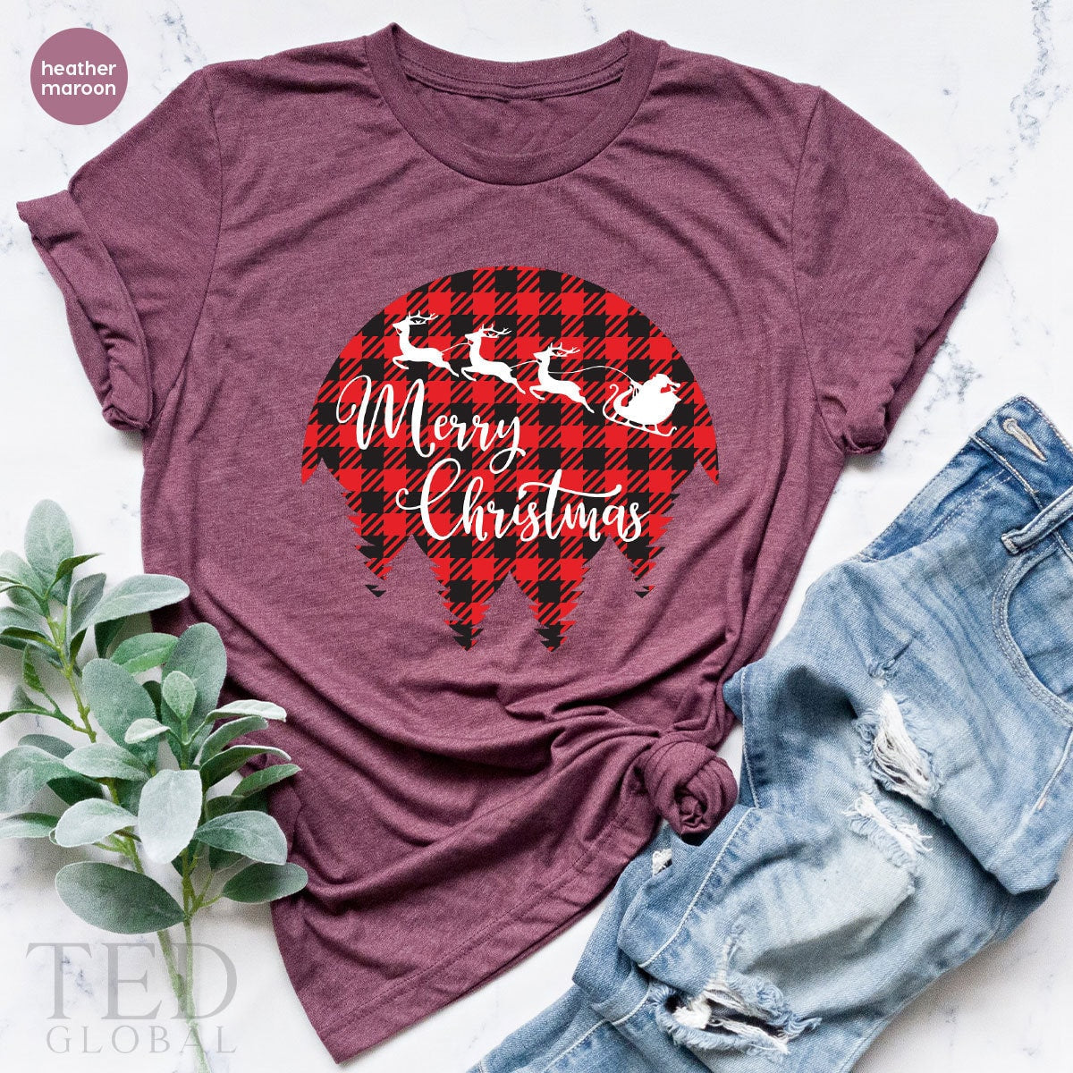 Cute Santa Claus Merry Noel T-Shirt, Funny Xmas T Shirt product image 4
