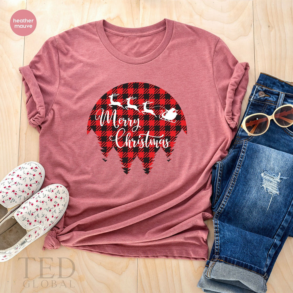 Cute Santa Claus Merry Noel T-Shirt, Funny Xmas T Shirt product image 5