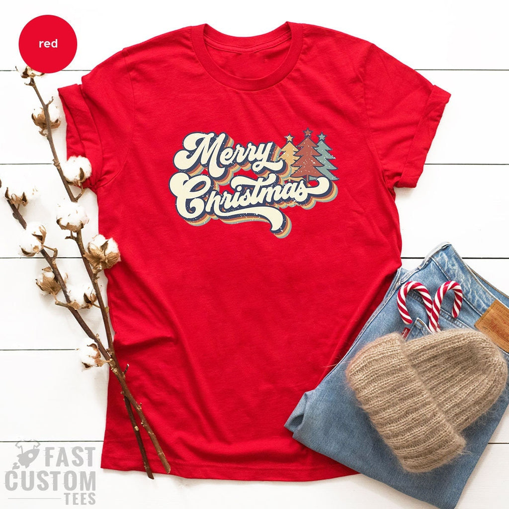Family Christmas T-shirt, Women Gift, Merry Shirt, Cute Tee, product image 1
