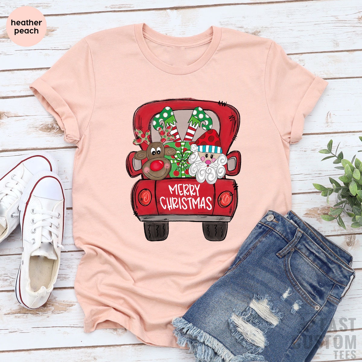 Christmas Shirts for Women, Truck Shirt, T-Shirt, Tee, Cute product image 2