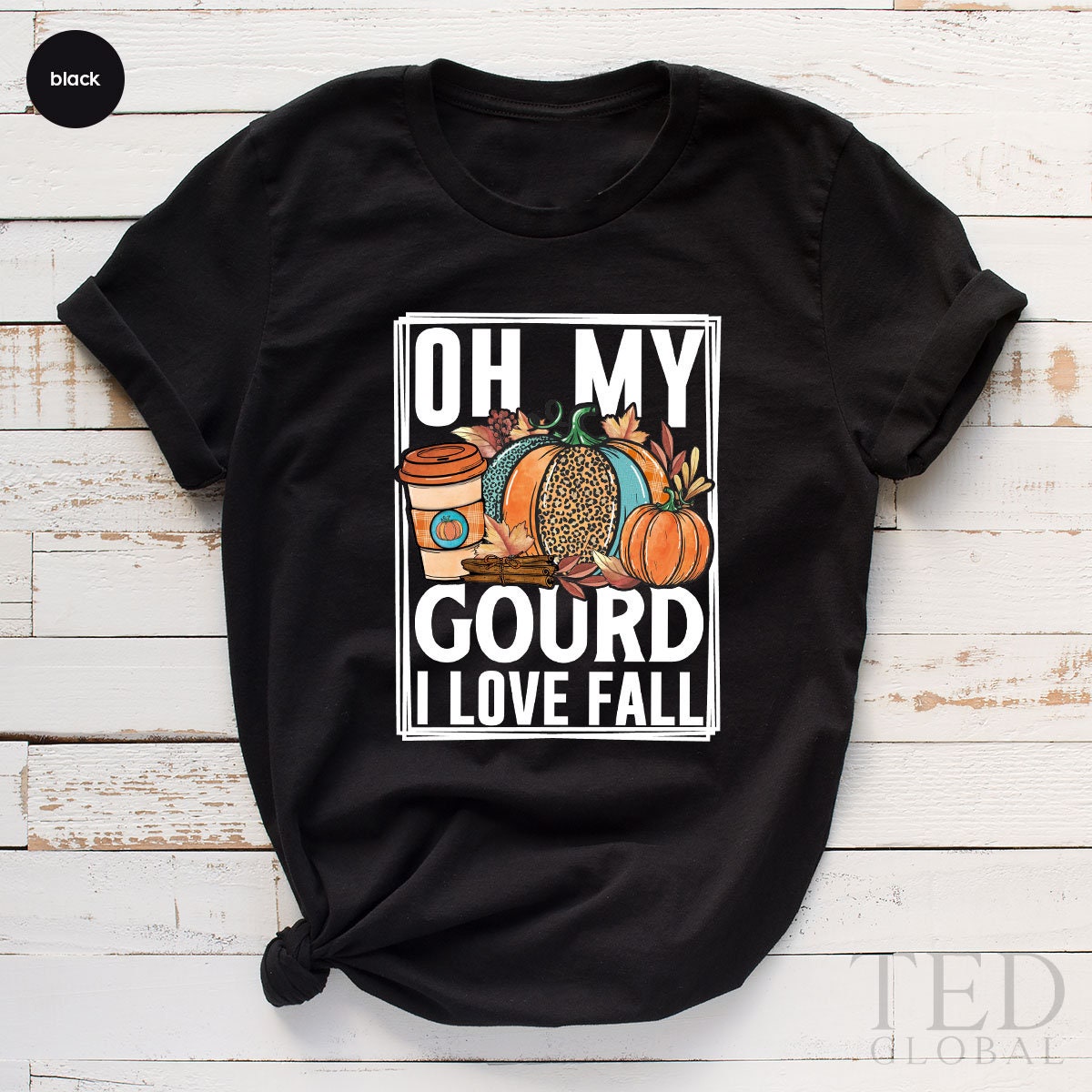 Family Thanksgiving T-Shirt, Oh My Gourd I Love Fall T product image 1