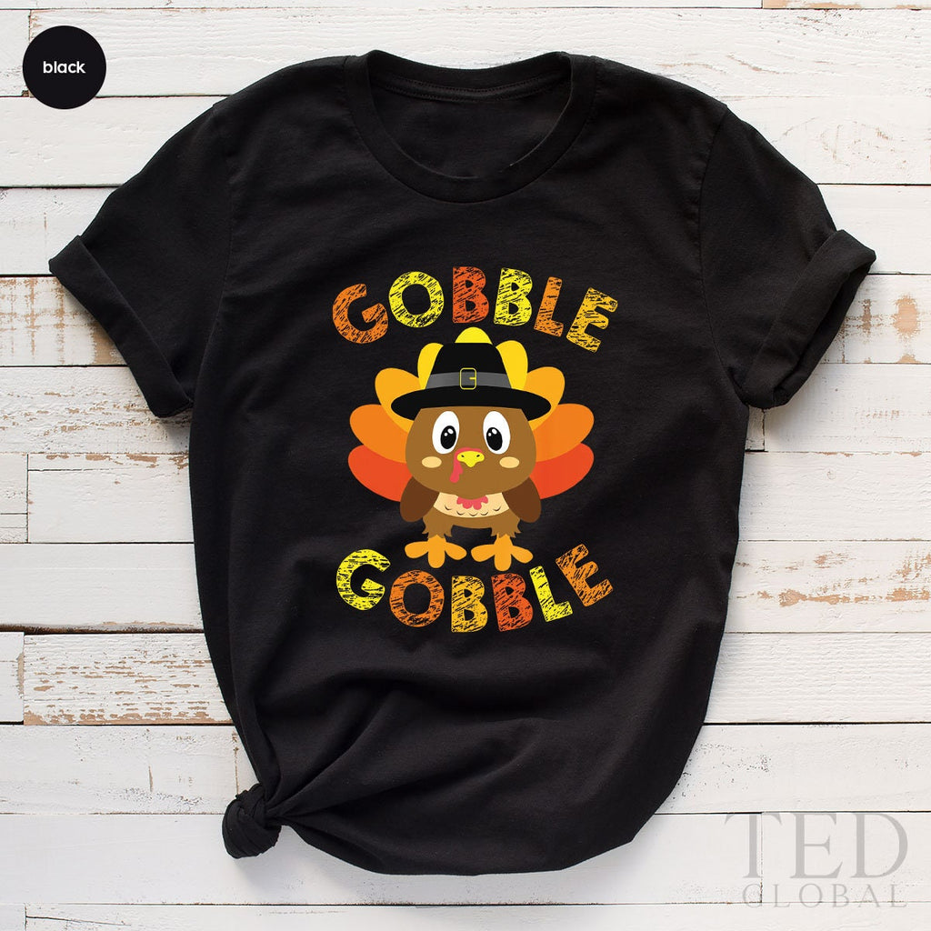Cute Thanksgiving T-Shirt, Funny Gobble T Shirt, Family product image 2