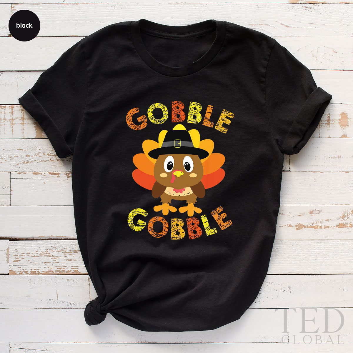 Cute Thanksgiving T-Shirt, Funny Gobble T Shirt, Family product image 2