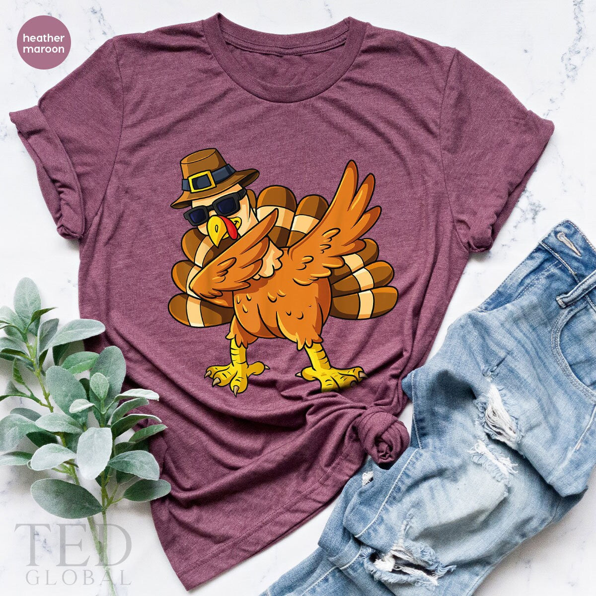 Family Thanksgiving Party T-Shirt, Coolest Turkey T product image 4