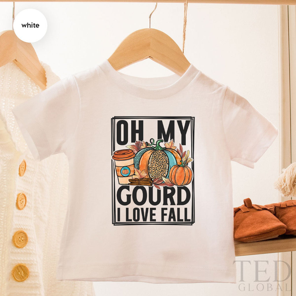 Thanksgiving Onesie, Oh My Gourd I Love Fall Bodysuit, Baby Shower, Baby Announcement, Kid Toddler Clothes, Thanksgiving Gift, Baby Gift