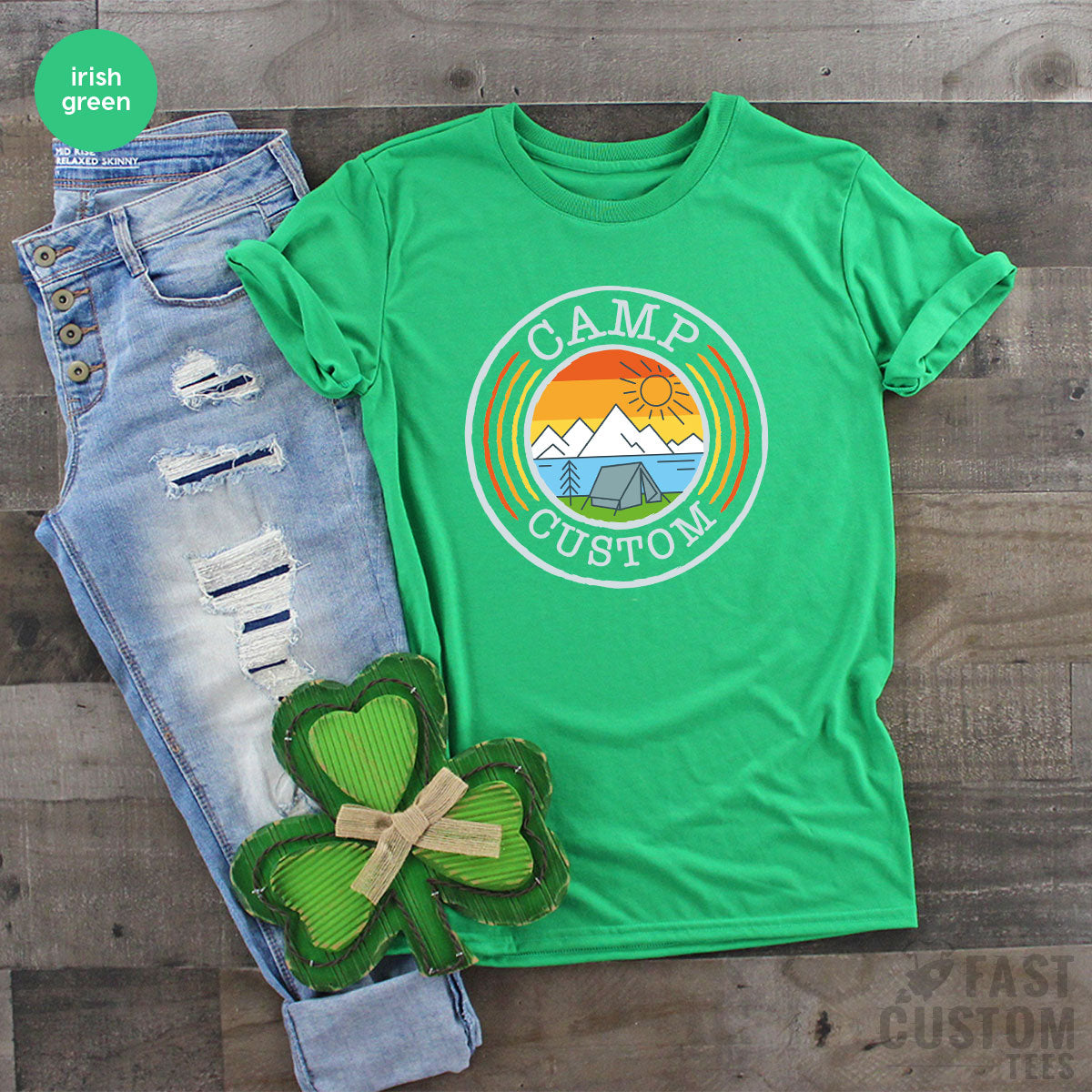 Custom Camp T-Shirt, Camping Shirt İdea, Personalized product image 18