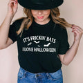 It's Frickin' Bats I Love Halloween – Funny Graphic Tee product image 1