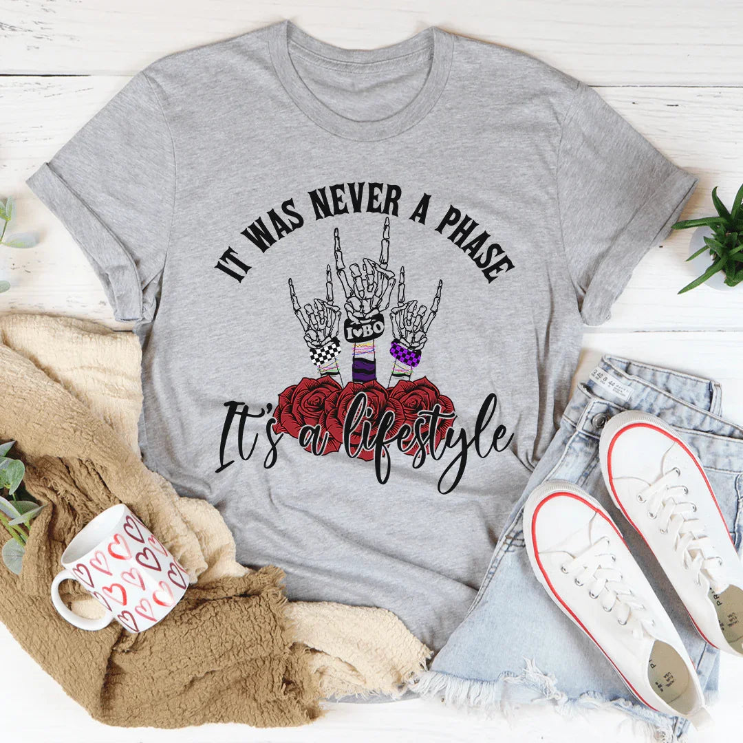 It Was Never A Phase Emo Tee product image 1