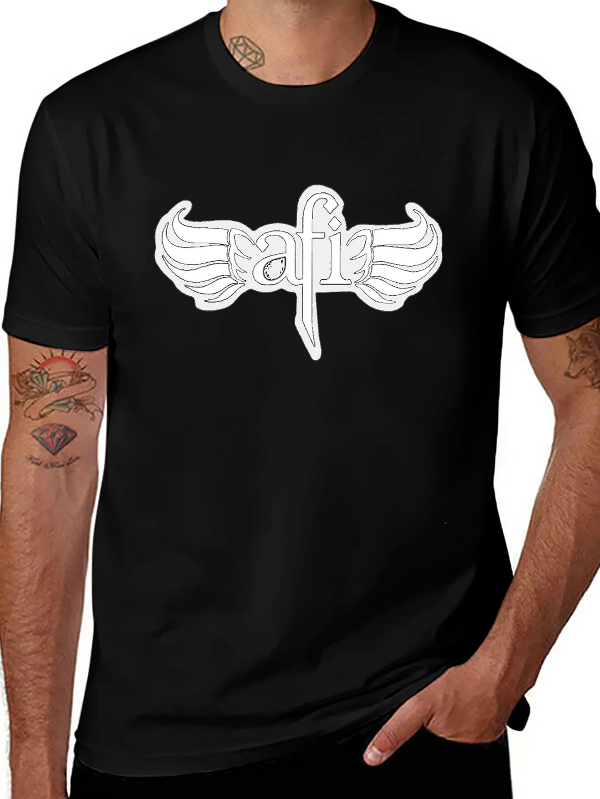 AFI Band Logo Black T-Shirt product image 1
