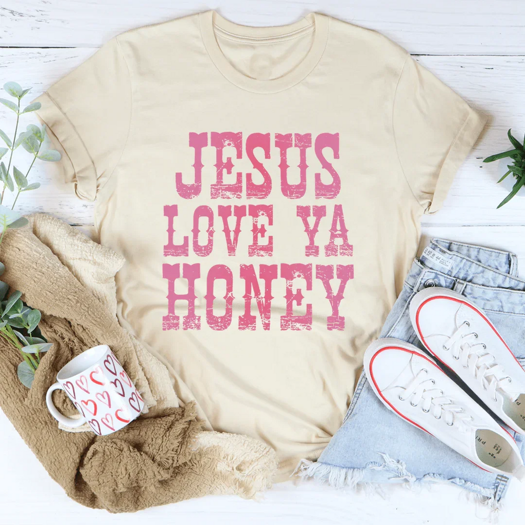 Jesus Love Ya Honey Tee product image 4