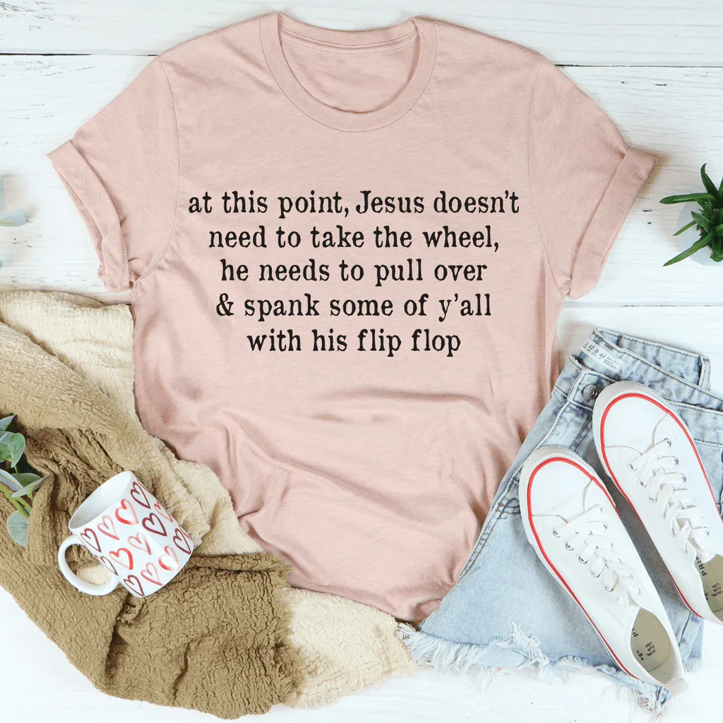 Jesus Take The Flip Flop Tee product image 4