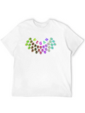 Vegan Monstera Leaf Black T-Shirt product image 1