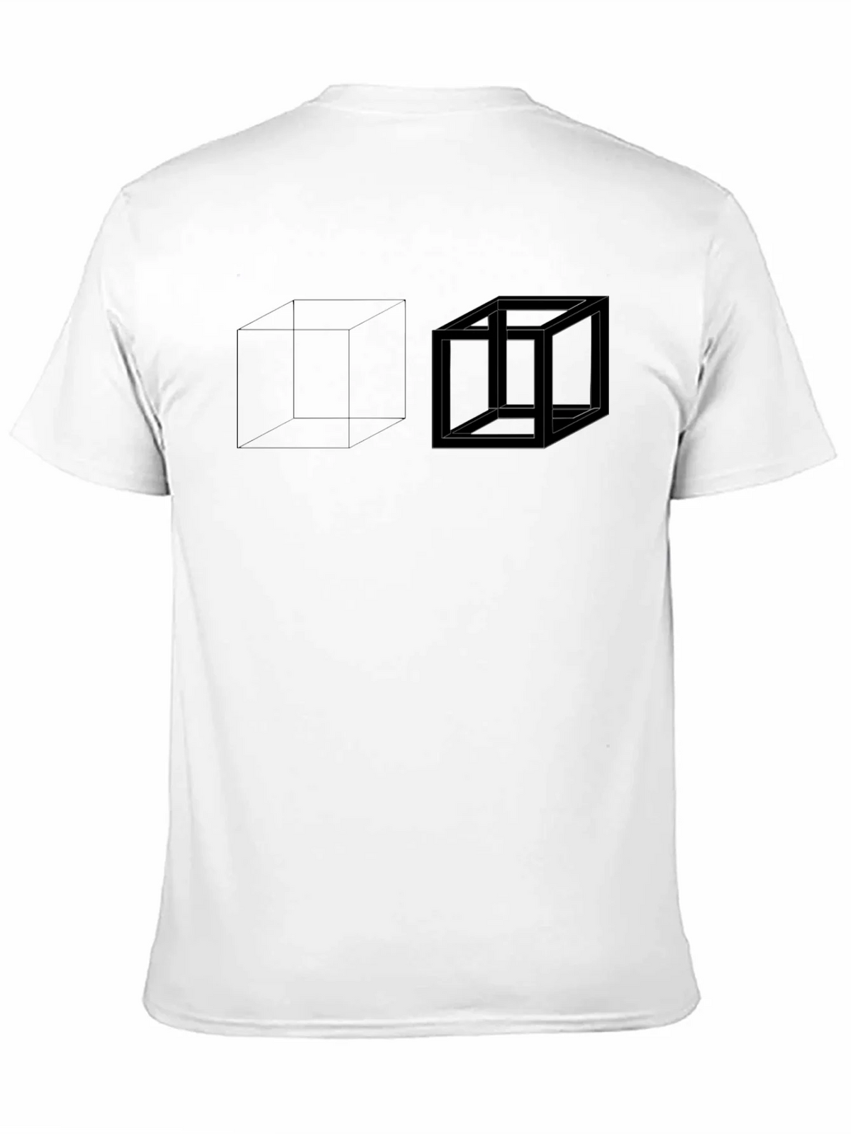 Impossible Cube Graphic Black T-Shirt product image 10