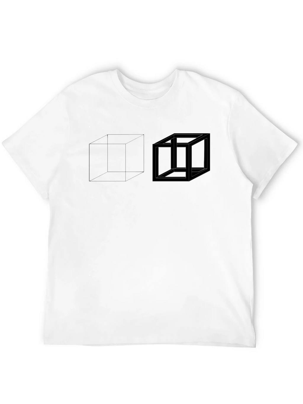 Impossible Cube Graphic Black T-Shirt product image 11