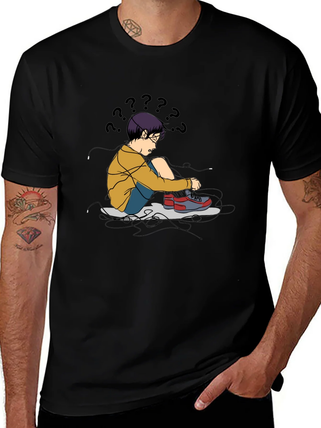 Confused Kid T-Shirt - Soft Cotton Graphic Tee product image 1