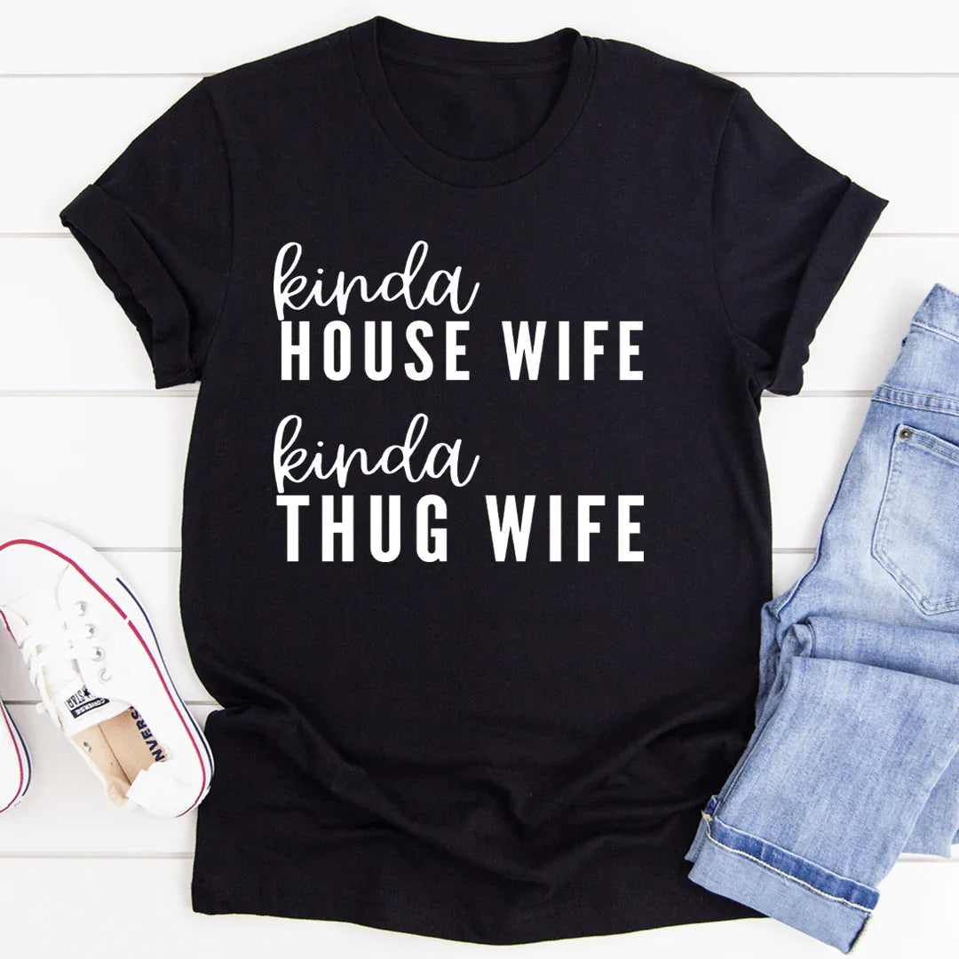 "Kinda House Wife Thug – Sassy Marriage Casual Shirt product image 2