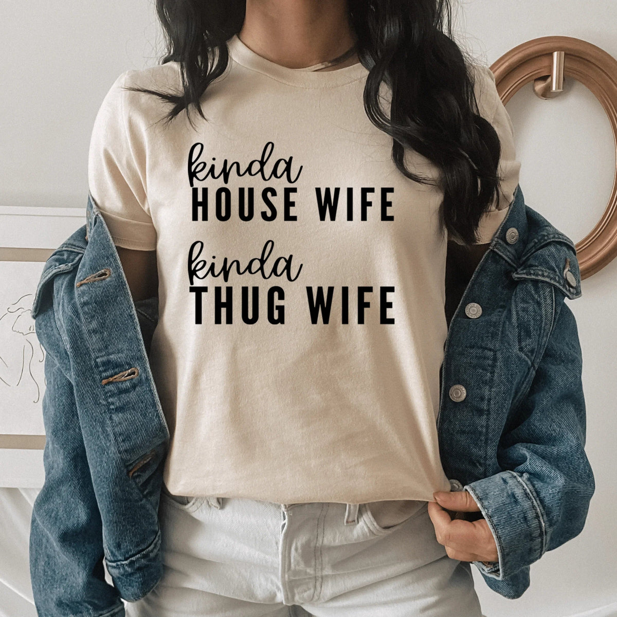 "Kinda House Wife Thug – Sassy Marriage Casual Shirt product image 1