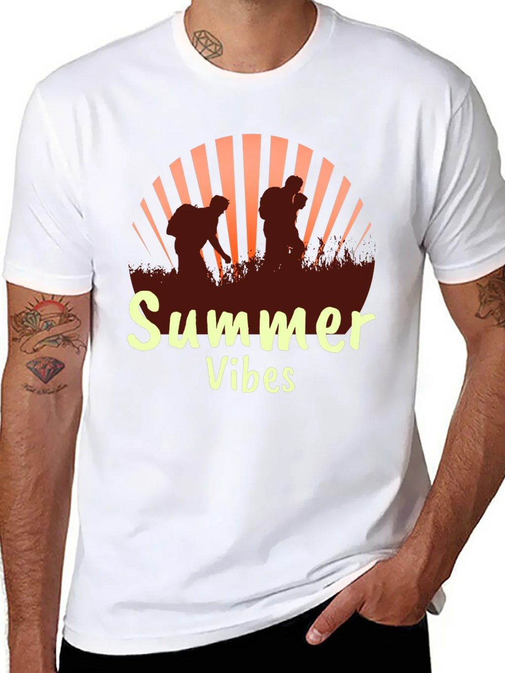 Summer Vibes Graphic Tee - Black T-Shirt product image 7
