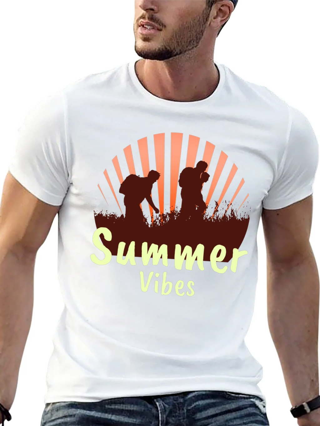 Summer Vibes Graphic Tee - Black T-Shirt product image 11