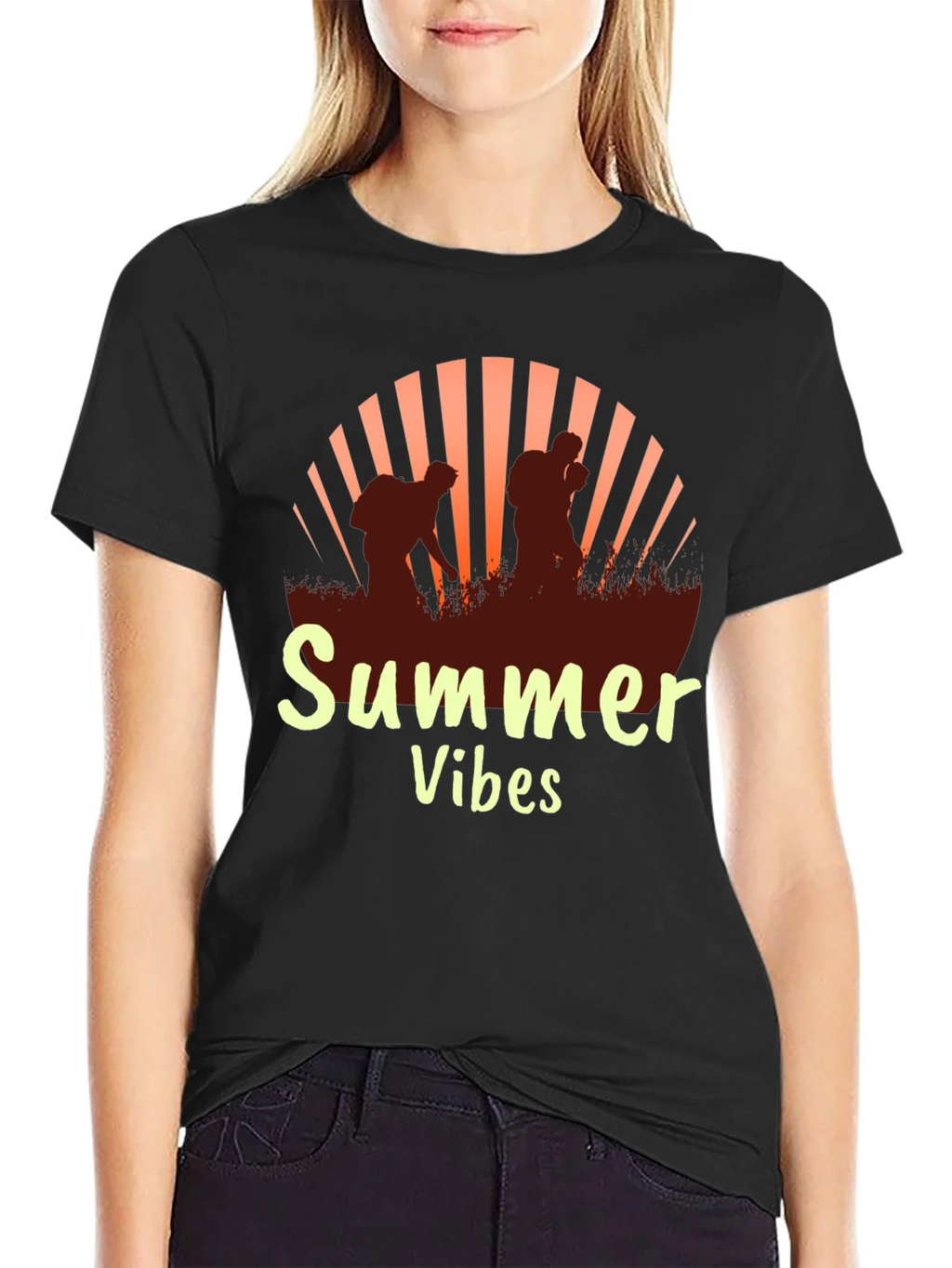 Summer Vibes Graphic Tee - Black T-Shirt product image 2