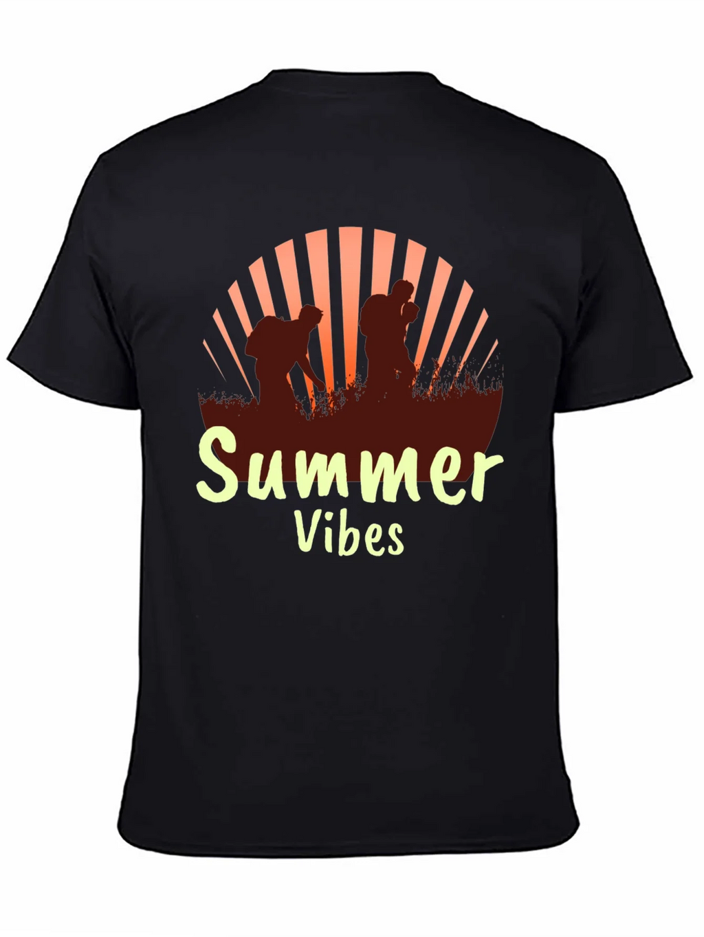 Summer Vibes Graphic Tee - Black T-Shirt product image 4