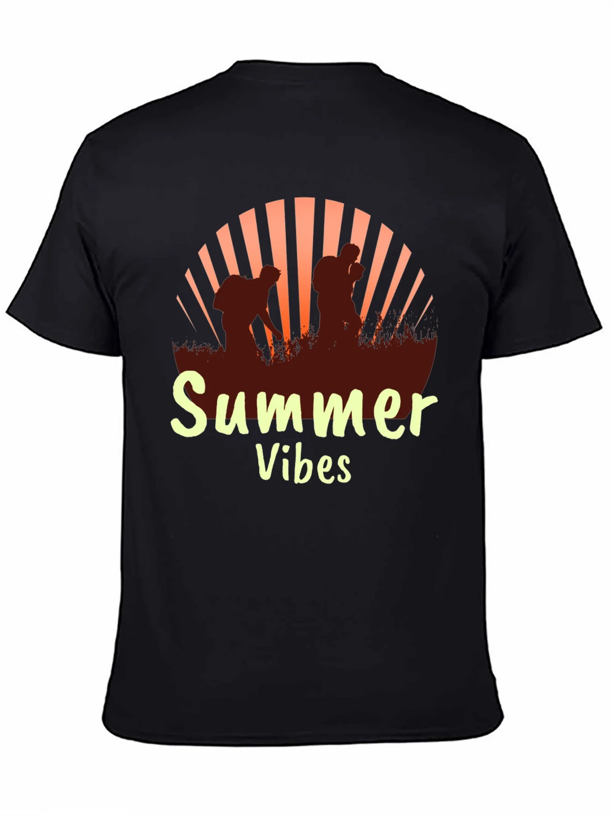 Summer Vibes Graphic Tee - Black T-Shirt product image 4