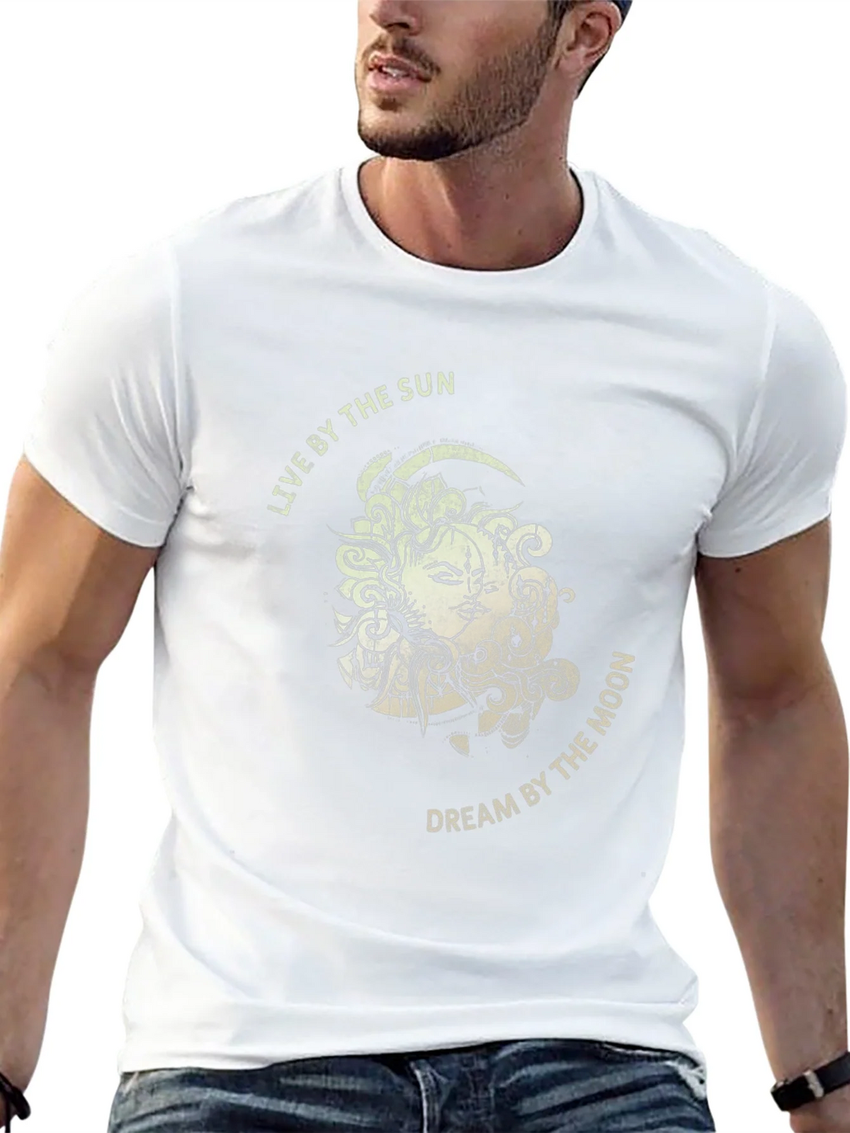Sun & Moon Graphic Tee - Dreamy Unisex T-Shirt product image 5