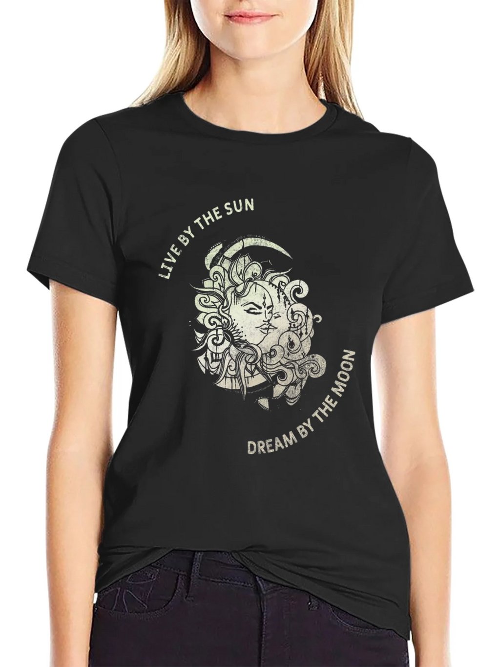 Sun & Moon Graphic Tee - Dreamy Unisex T-Shirt product image 1