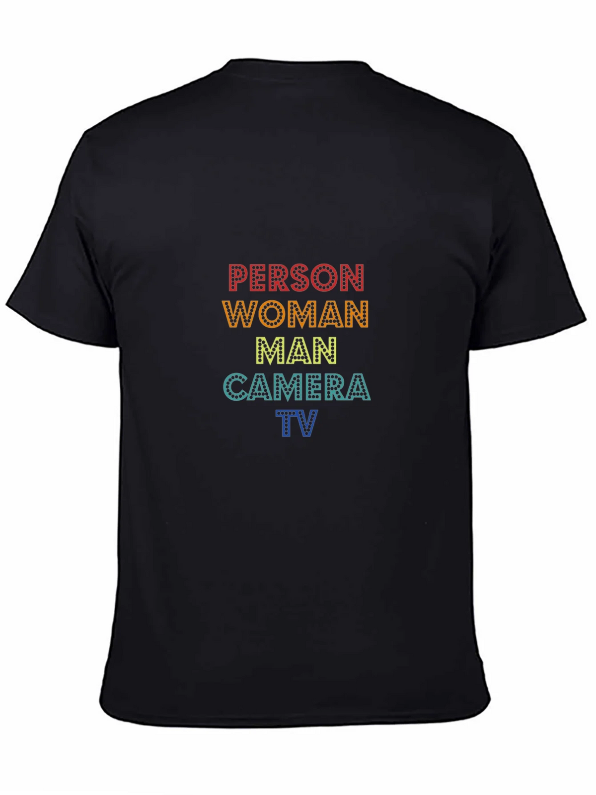 Person Woman Man Camera TV Black T-Shirt product image 4