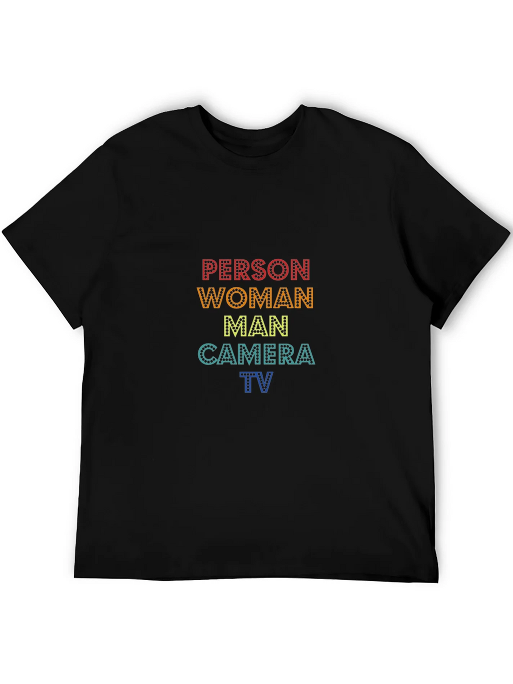 Person Woman Man Camera TV Black T-Shirt product image 5