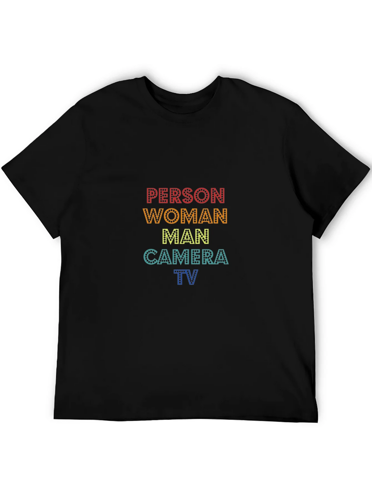 Person Woman Man Camera TV Black T-Shirt product image 5