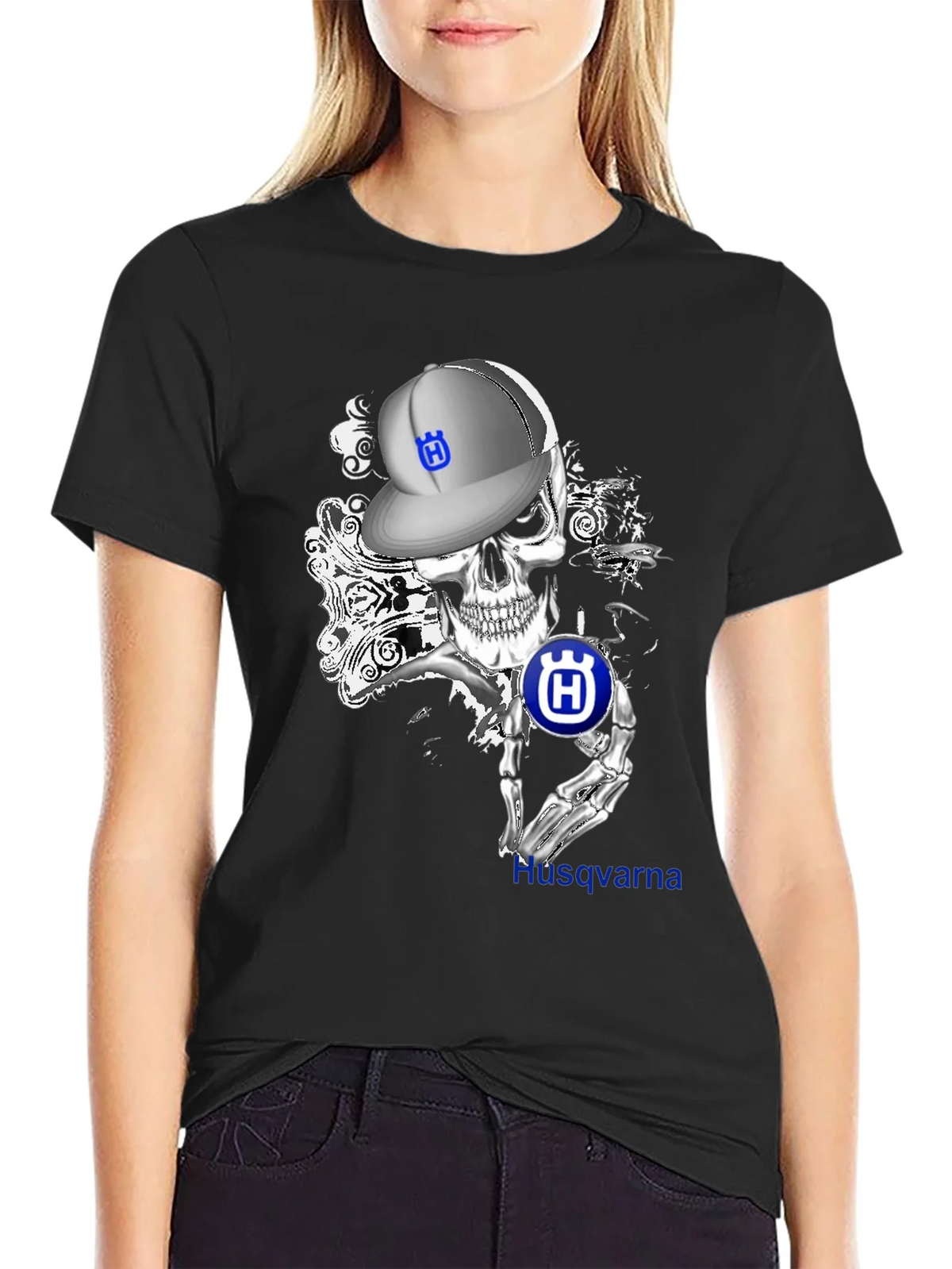 Husqvarna Skull T-Shirt - Moto Style product image 2