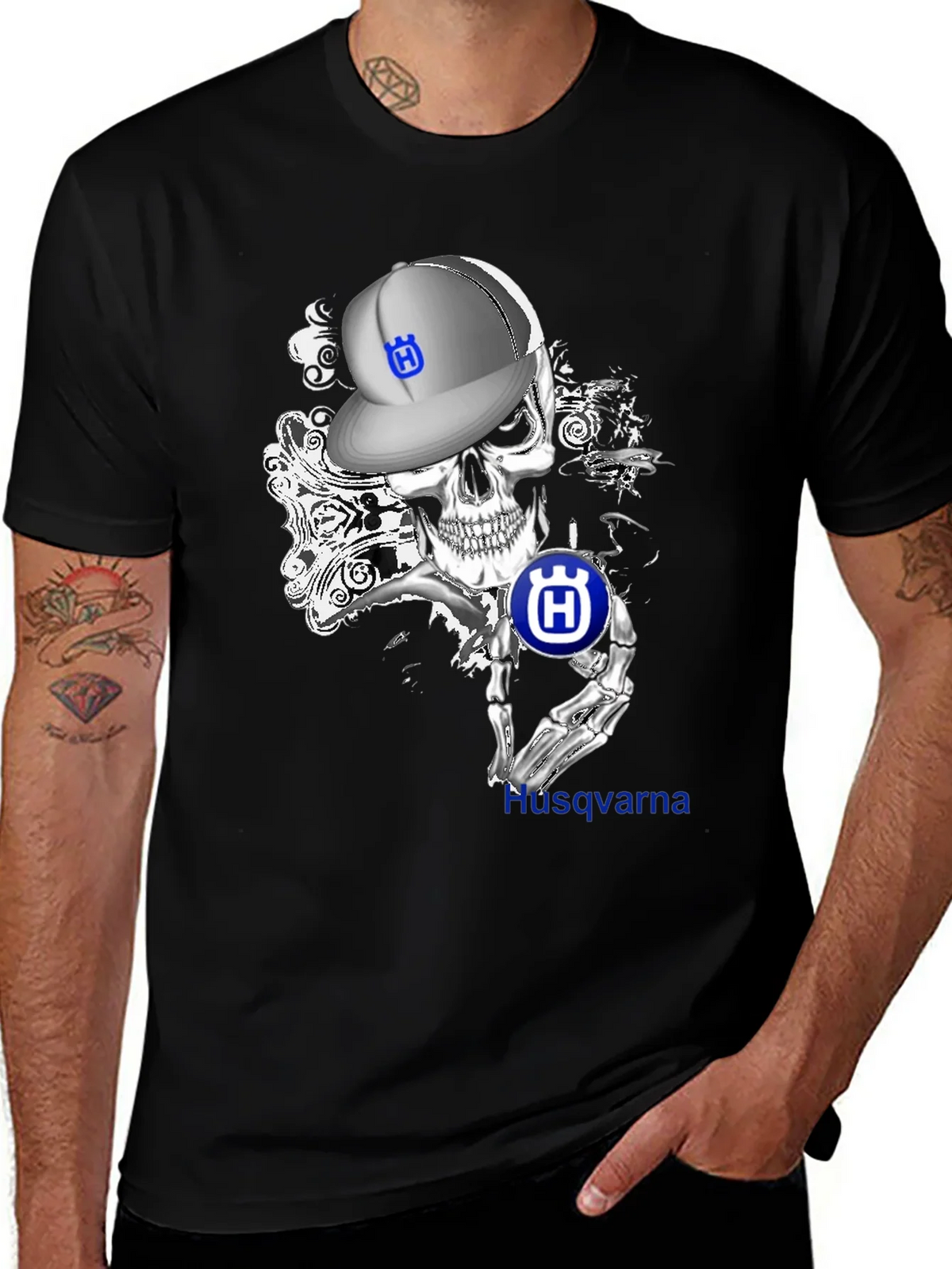 Husqvarna Skull T-Shirt - Moto Style product image 1