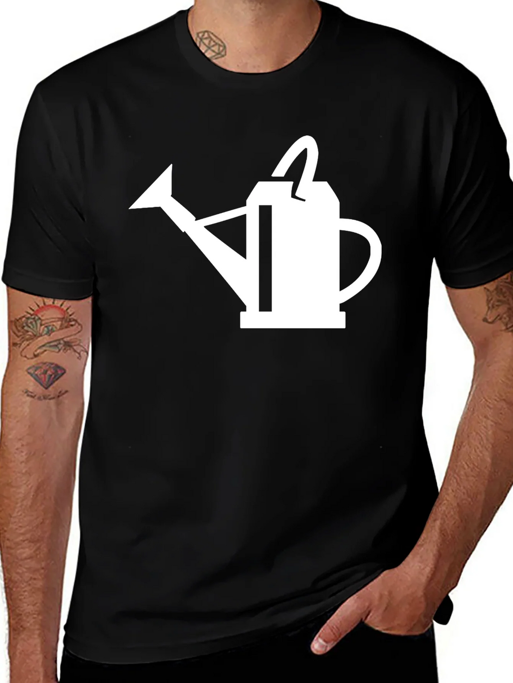 Watering Can Graphic Tee - Black product image 1