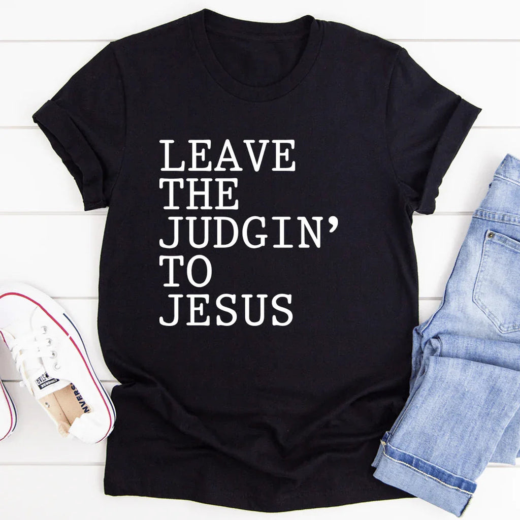 "LEAVE THE JUDGIN' TO JESUS" – Southern Faith Sarcasm product image 2