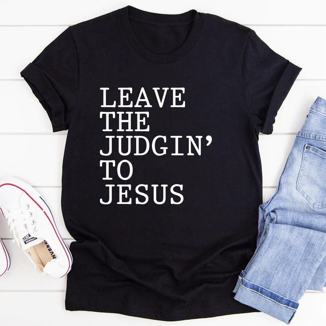 "LEAVE THE JUDGIN' TO JESUS" – Southern Faith Sarcasm product image 2