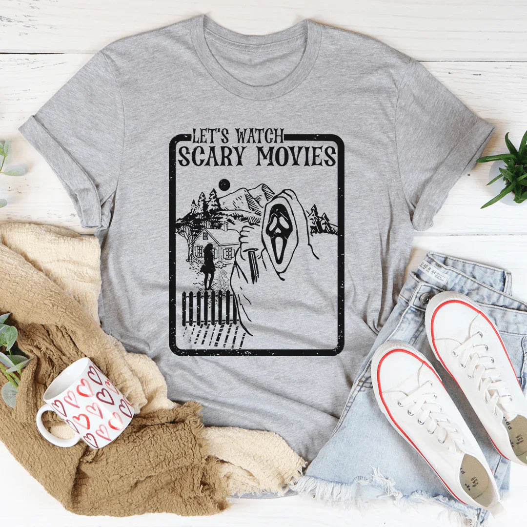 Let's Watch Scary Movies Tee product image 1