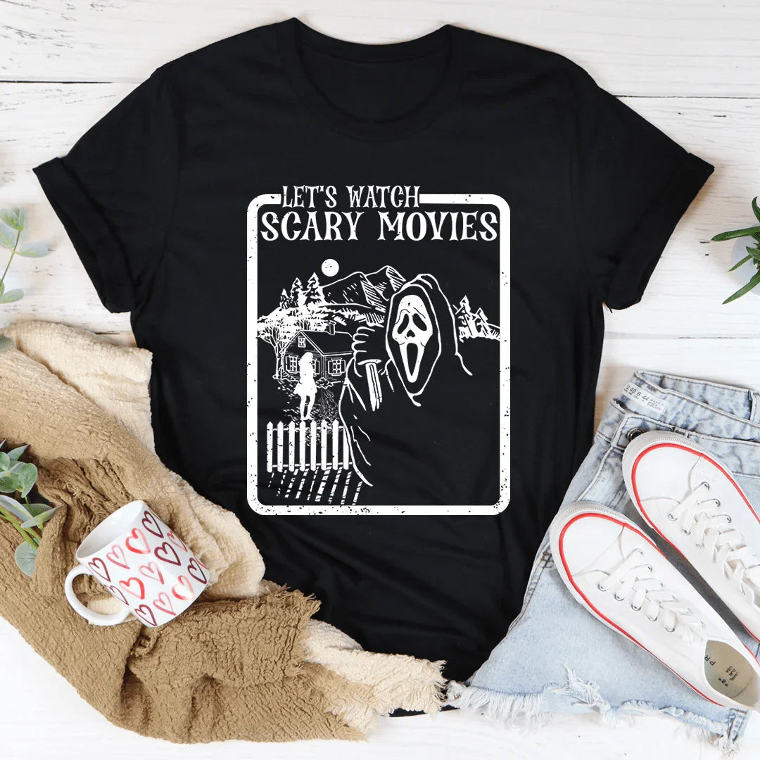 Let's Watch Scary Movies Tee product image 3