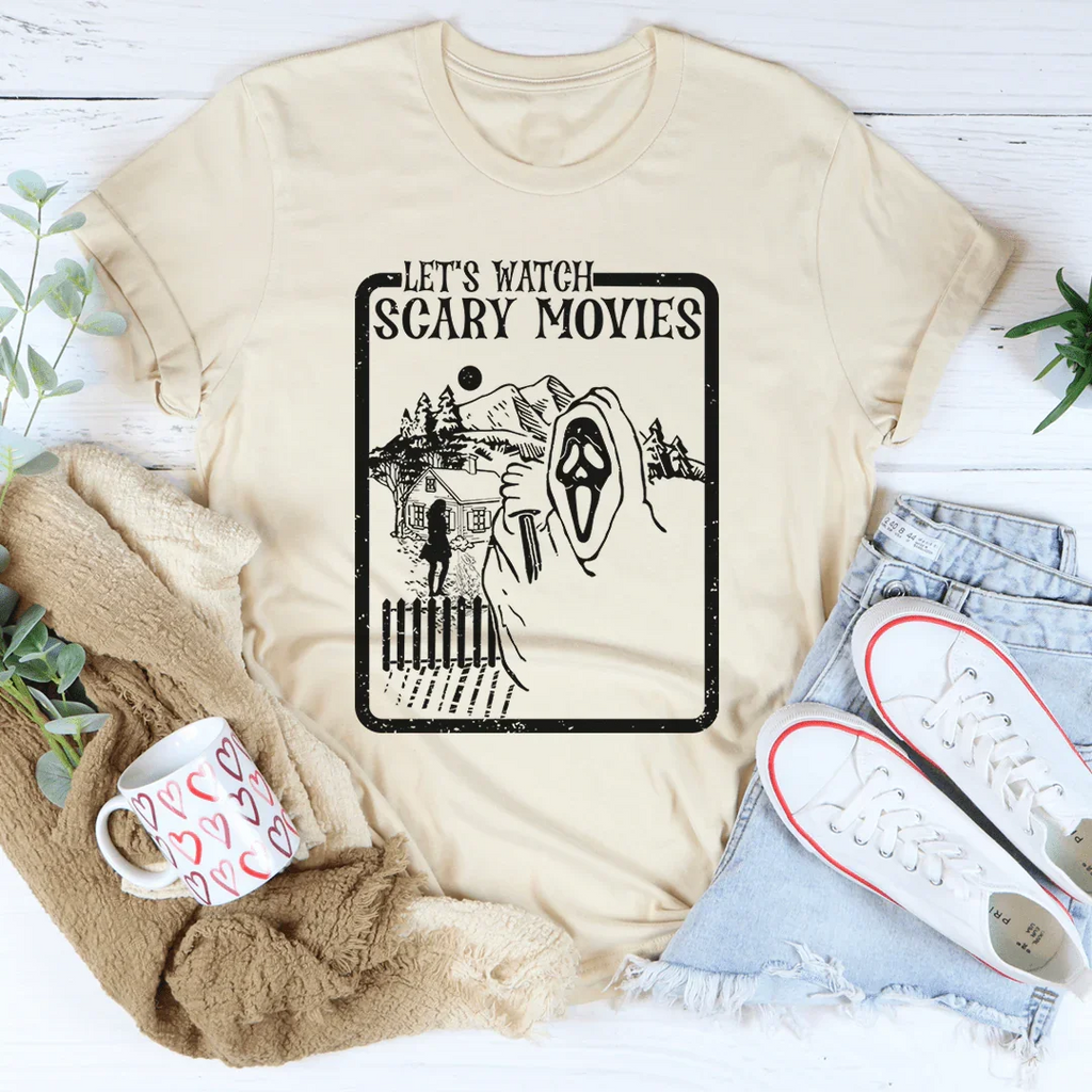 Let's Watch Scary Movies Tee product image 4