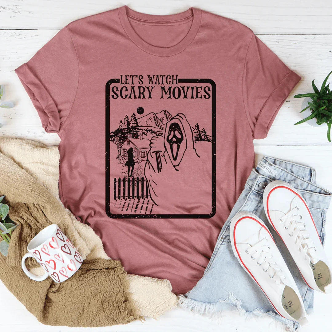 Let's Watch Scary Movies Tee product image 2