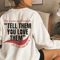 Life Is Too Short Sweatshirt product image 1