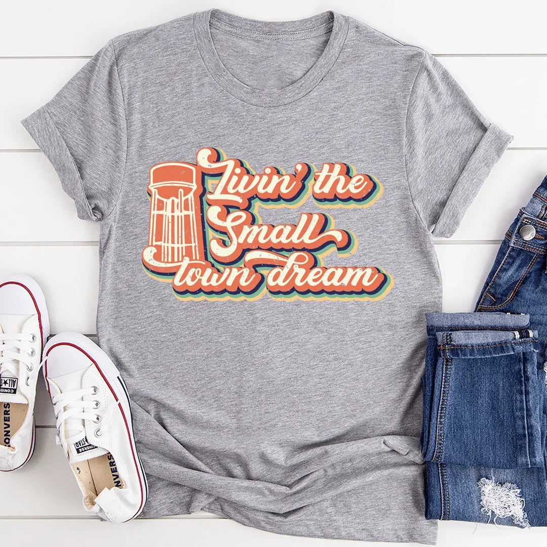 Retro Hometown Pride Crewneck Tee – "Livin' The Small Town product image 1