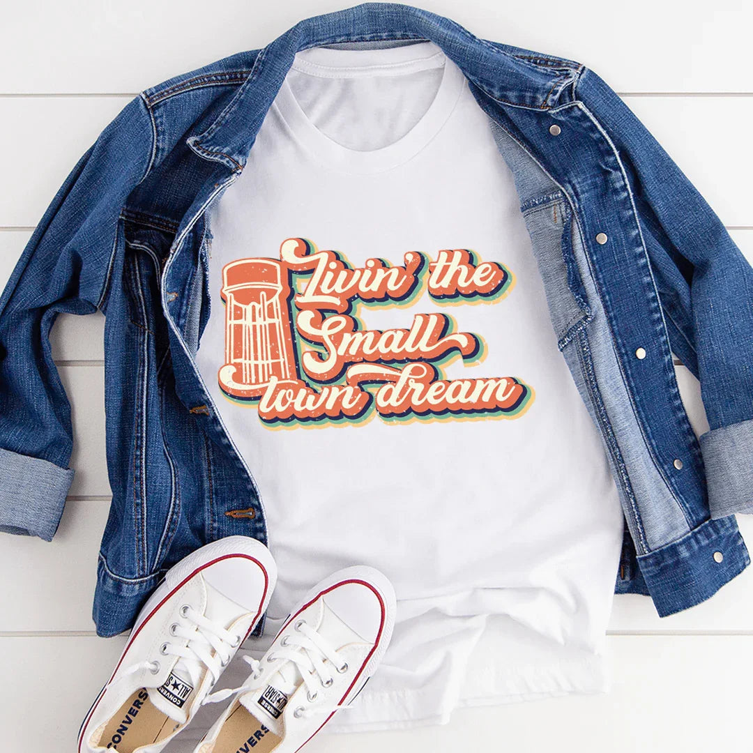Retro Hometown Pride Crewneck Tee – "Livin' The Small Town product image 3