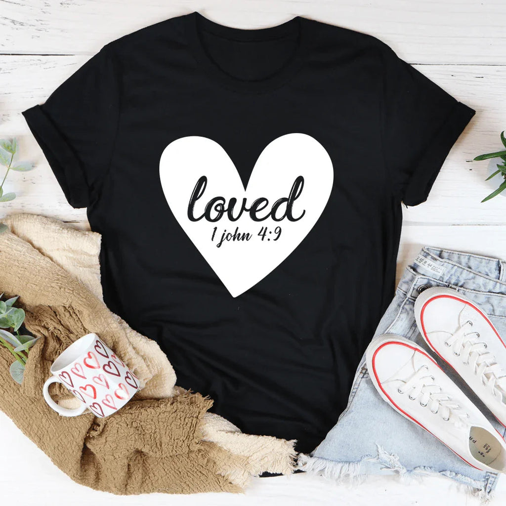 Loved 1 John 4:9 Tee product image 4